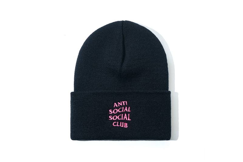 anti social social club undefeated collaboration hoodies t shirts pink black fashion clothes