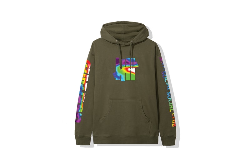 anti social social club undefeated collaboration hoodies t shirts pink black fashion clothes