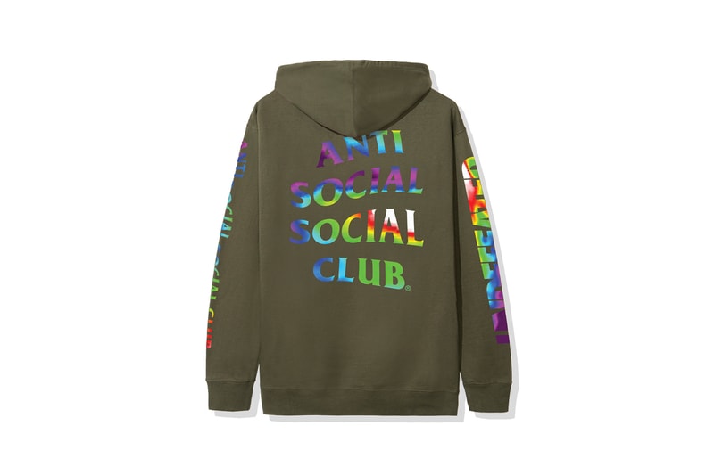 anti social social club undefeated collaboration hoodies t shirts pink black fashion clothes