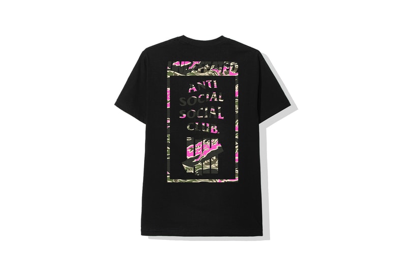 anti social social club undefeated collaboration hoodies t shirts pink black fashion clothes