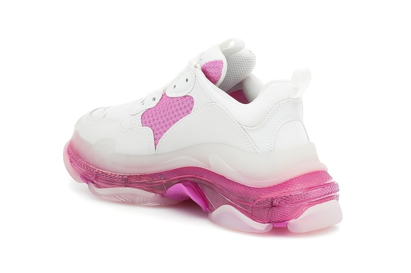 balenciaga triple s chunky sneakers white pink pre spring 2020 shoes footwear sneakerhead