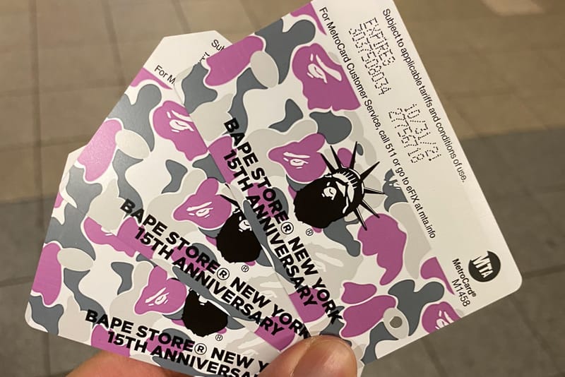 Find Out Where You Can Get BAPE NYC's 15th Anniversary MTA MetroCards