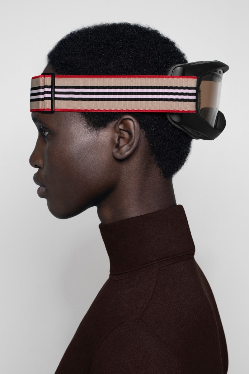 Burberry B Series Ski Goggles Logo Print Release Riccardo Tisci Outerwear Collection Heritage Check