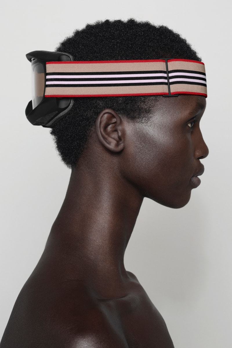Burberry B Series Ski Goggles Logo Print Release Riccardo Tisci Outerwear Collection Heritage Check