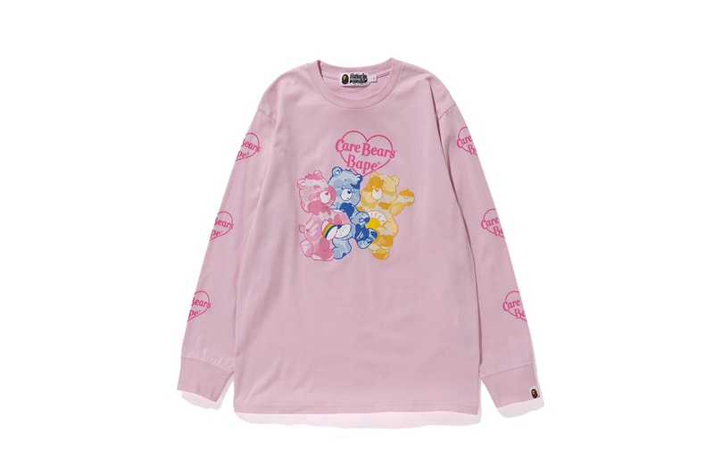 Care Bears x BAPE Collection Long Sleeve T-Shirt Pink