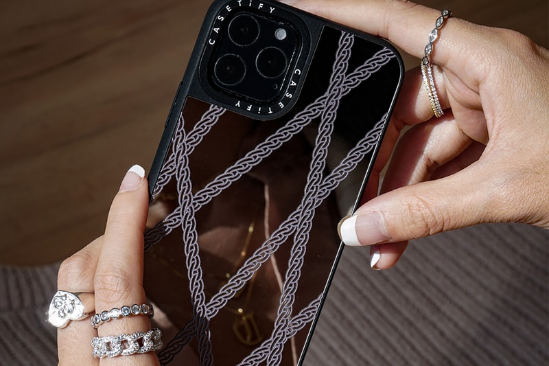 the m jewelers casetify collaboration apple iphone 11 case tech accessories rings necklaces black gold