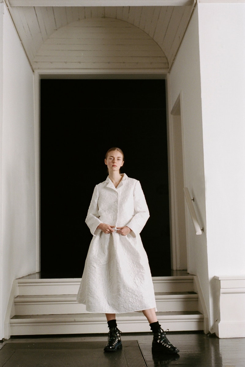 Cecilie Bahnsen Pre-Fall 2020 Collection Lookbook Jacket Skirt White