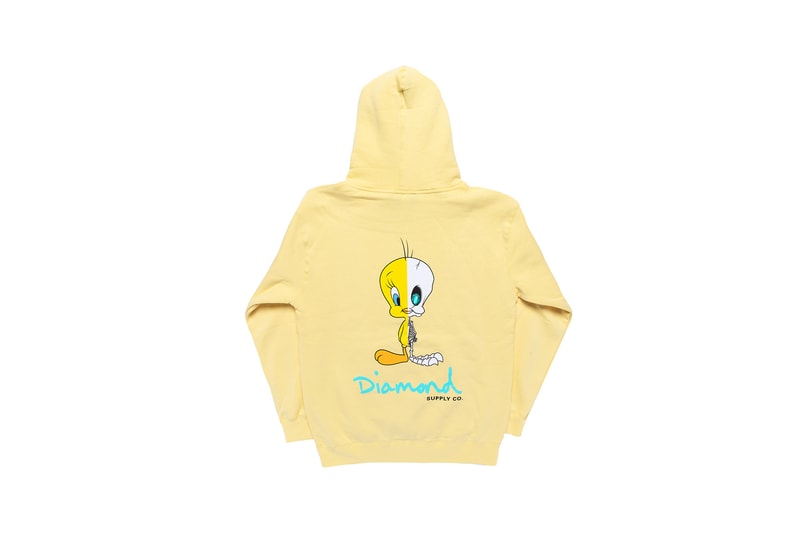 Looney Tunes x Diamond Supply Co. Collection Tweety Bird Hoodie X-Ray Yellow