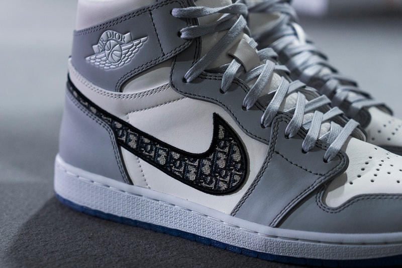 dior nike collaboration air jordan 1 high og sneaker pre fall 2020 kim jones shoes sneakerhead footwear 