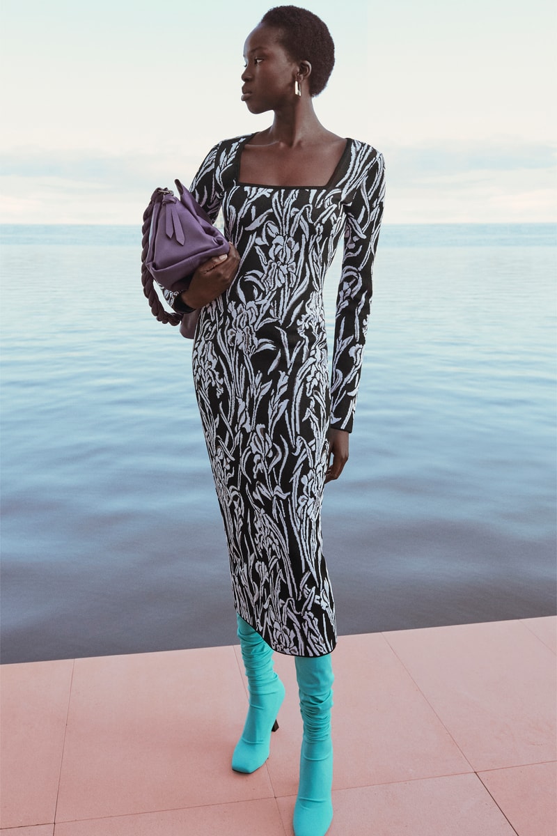 Givenchy Pre-Fall 2020 Collection Lookbook Knit Dress Iris Floral Print