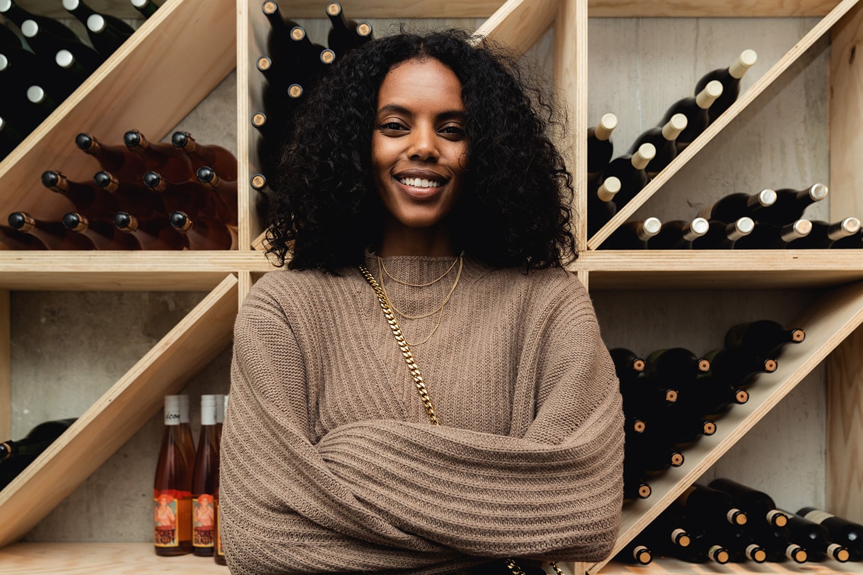 Grace Mahary Model Sommelier Wine