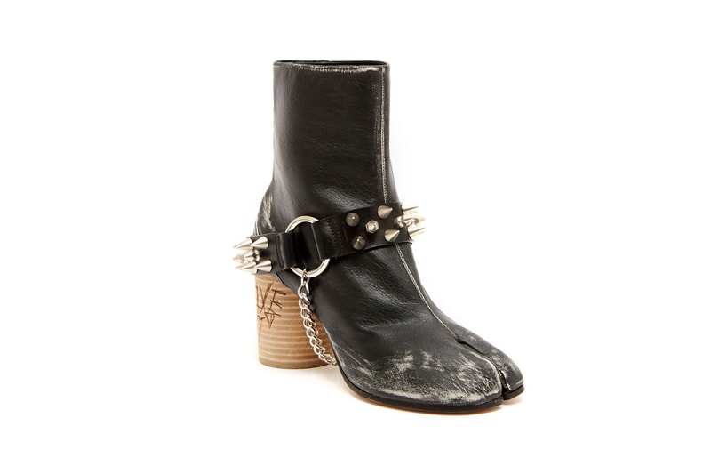 Maison Margiela Tabi Boot Studded Studs Motorcycle Chain