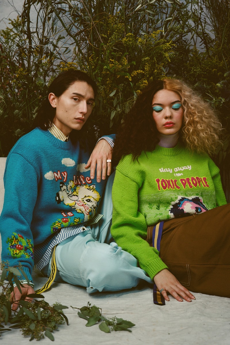 Magda Archer x Marc Jacobs Collection Lookbook british artist illustration I hate art sweatshirt crew neck sweater collabroation t-shirts