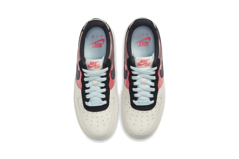 Nike Air Force 1 Glow-in-the-Dark Colorblock Sneaker Shoe Trainer Release Metallic Swoosh