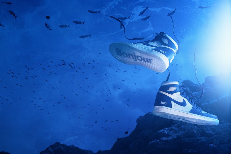 nike air jordan 1 retro high colette stockx sneakers collaboration oceana giveaway donation environment blue white 1997