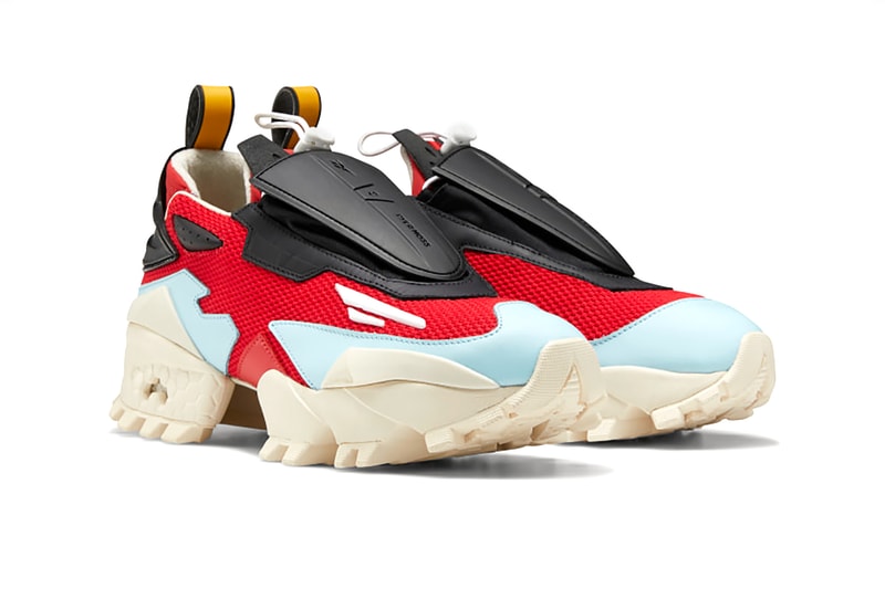 reebok pyer moss experiment 4 fury trail glory sneakers red off white pastel blue shoes footwear sneakerhead
