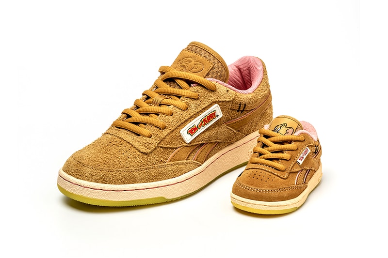 reebok tom and jerry warner bros collaboration instapump club c sneakers brown grey footwear sneakerhead