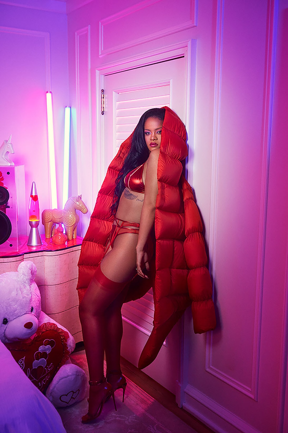 rihanna savage x fenty adam selman collaboration valentines day lingerie bras underwear campaign joan smalls Paloma Elsesser adesuwa fiffany models