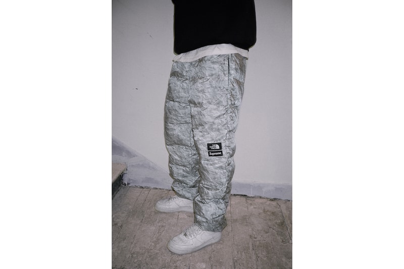 supreme the north face collaboration winter jacket pants scarf 