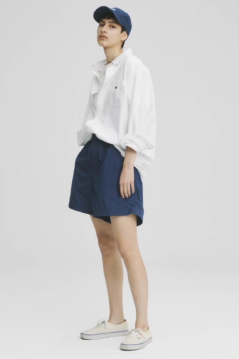 THE NORTH FACE PURPLE LABEL Spring Summer 2020 Collection Lookbook Shorts Navy Shirt White