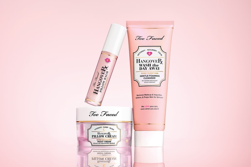 too faced hangover collection skincare cleanser night cream lip balm jerrod blandino interview
