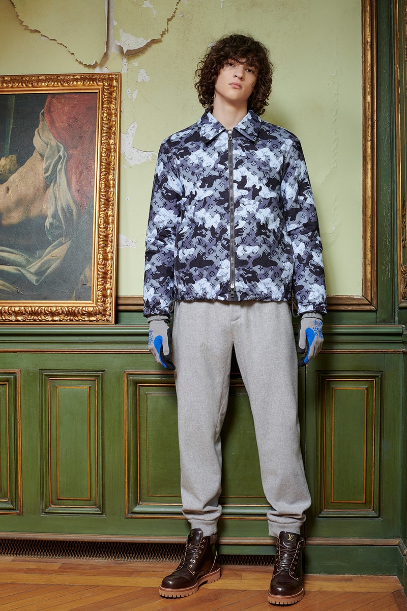 Virgil Abloh Louis Vuitton Pre-Fall 2020 Collection Lookbook Camo Monogram Jacket