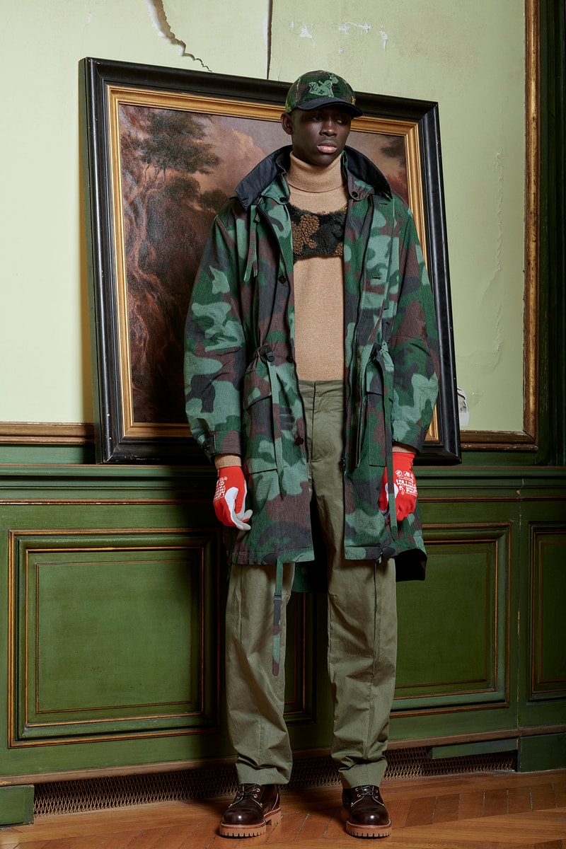 Virgil Abloh Louis Vuitton Pre-Fall 2020 Collection Lookbook Camo Coat