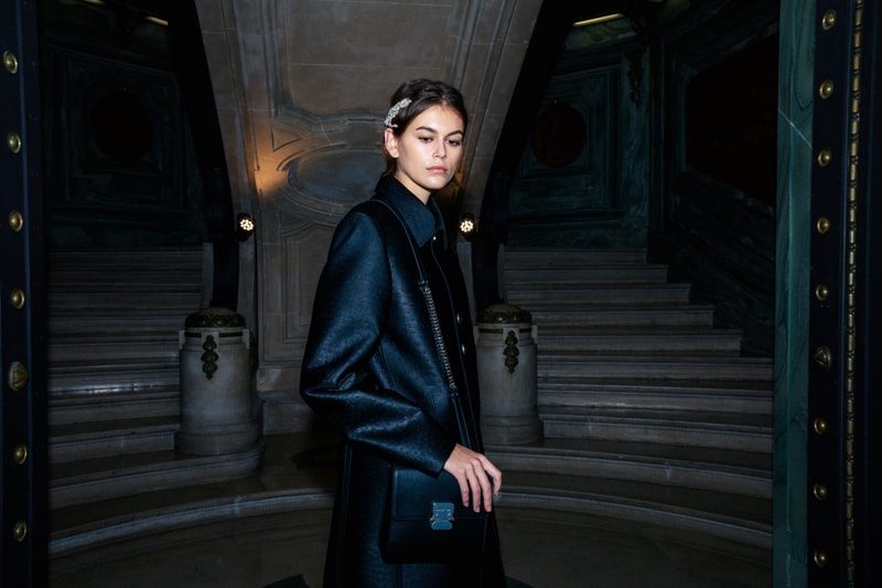 1017 ALYX 9SM fall winter 2020 runway collection paris fashion week men's look image full matthew m williams backstage bella hadid leather gender neutral