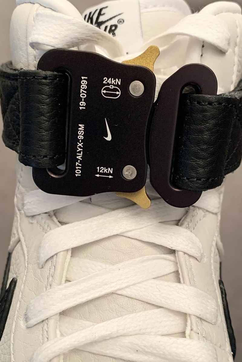 1017 ALYX 9SM x Nike Air Force 1 Hi Black White