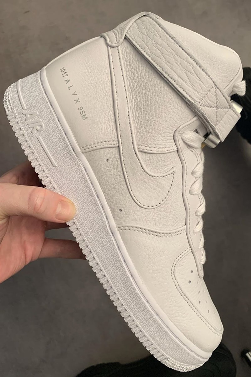 1017 ALYX 9SM x Nike Air Force 1 Hi Black White