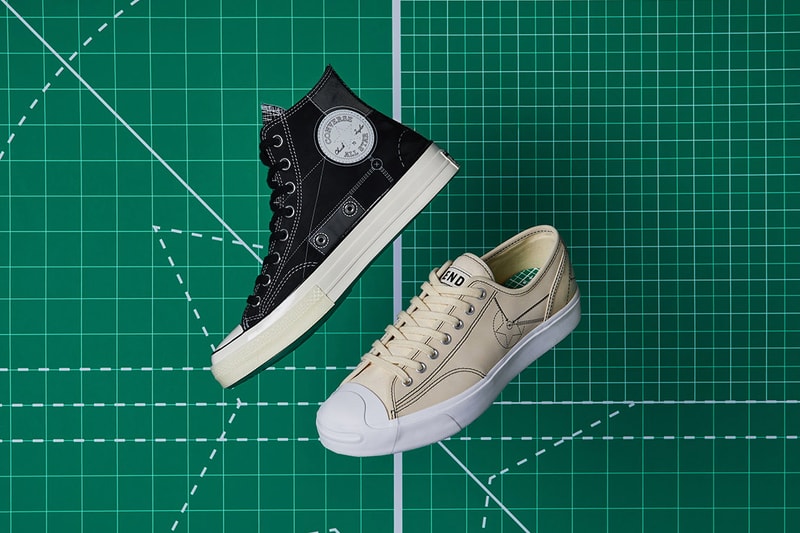 end converse blueprint pack sneaker footwear release retailer chuck taylor all star hi 70 jack purcell navy white egret soho london flagship store collaboration