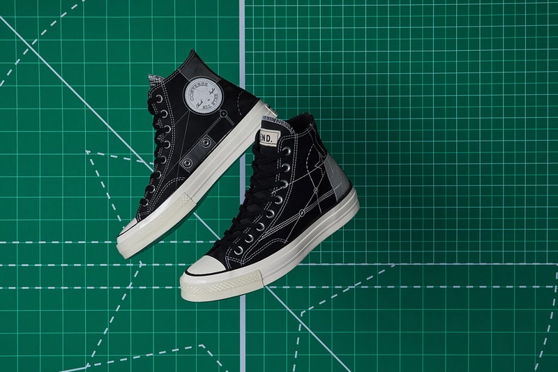 end converse blueprint pack sneaker footwear release retailer chuck taylor all star hi 70 jack purcell navy white egret soho london flagship store collaboration