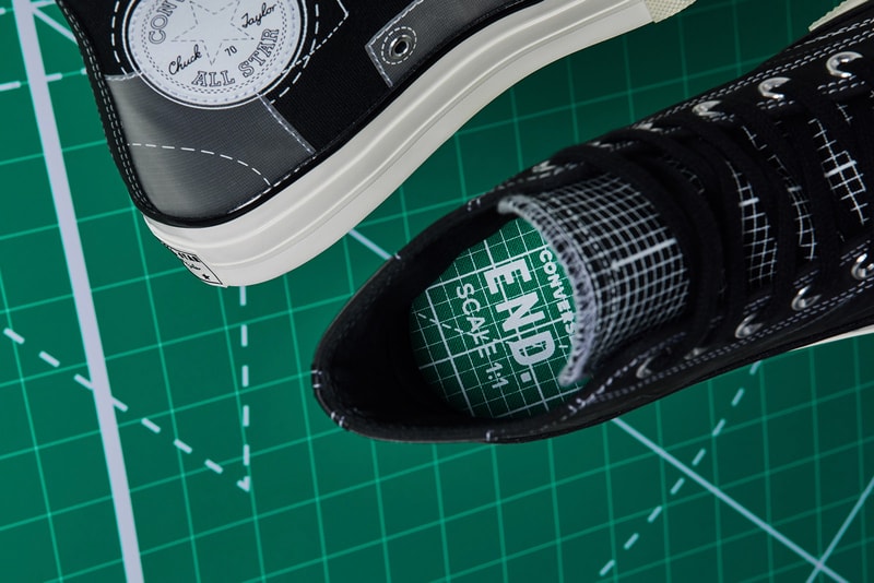end converse blueprint pack sneaker footwear release retailer chuck taylor all star hi 70 jack purcell navy white egret soho london flagship store collaboration