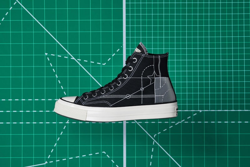 end converse blueprint pack sneaker footwear release retailer chuck taylor all star hi 70 jack purcell navy white egret soho london flagship store collaboration