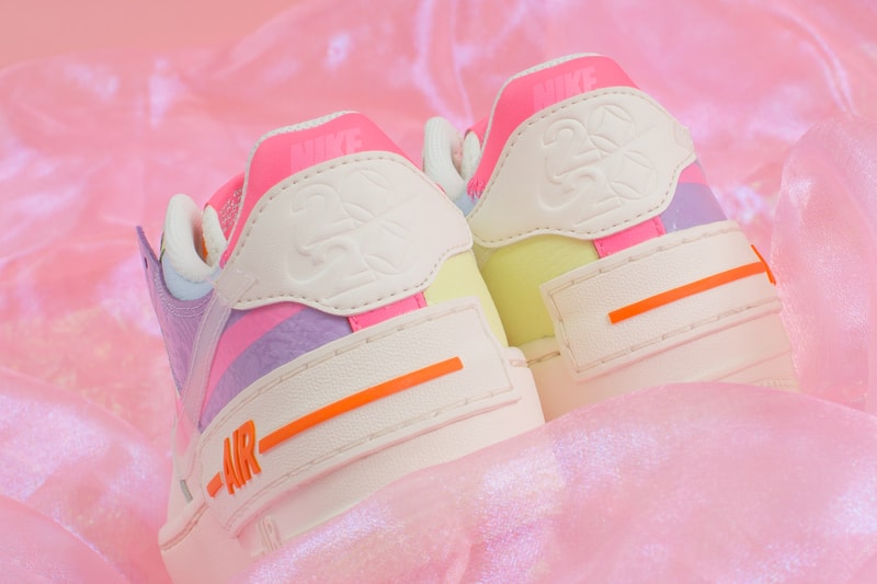 nike air force 1 shadow womens sneakers pastel pink blue orange green purple shoes footwear sneakerhead swoosh translucent