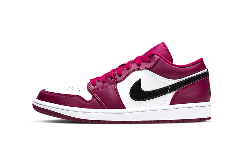 jordan brand air jordan 1 low michael jordan noble red white black nike sneakers footwear leather classic 