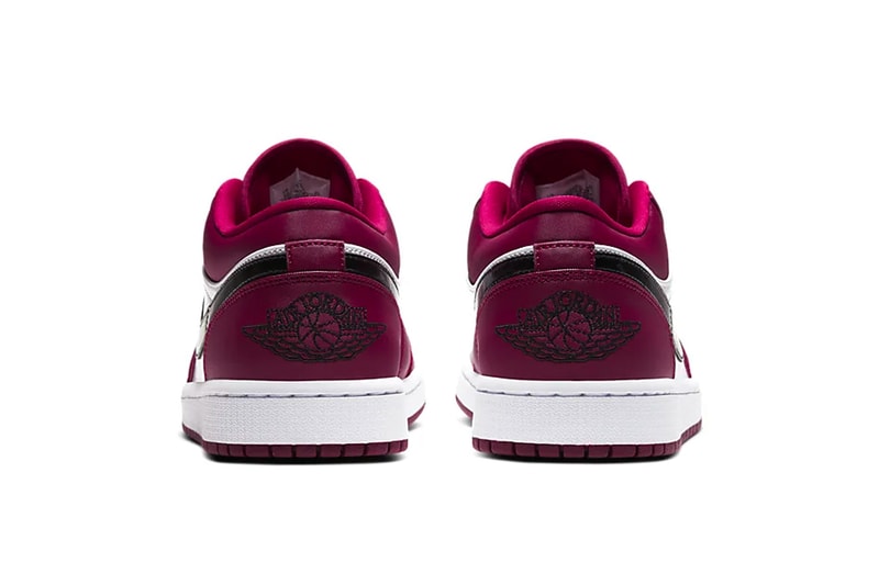 jordan brand air jordan 1 low michael jordan noble red white black nike sneakers footwear leather classic 
