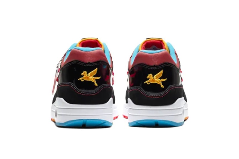 nike air max 1 nyc chinatown lunar new year chinese sneakers footwear mythology mythical longma red black heritage shoe chollima runner