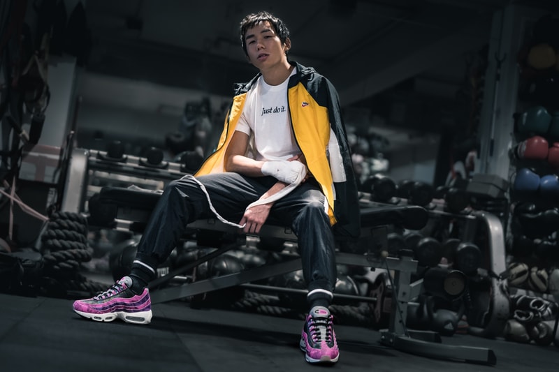 nike air max 95 swoosh hong kong 2020 celebration bauhinia sneakers footwear flowers fuchsia magenta wonder kid rex tso
