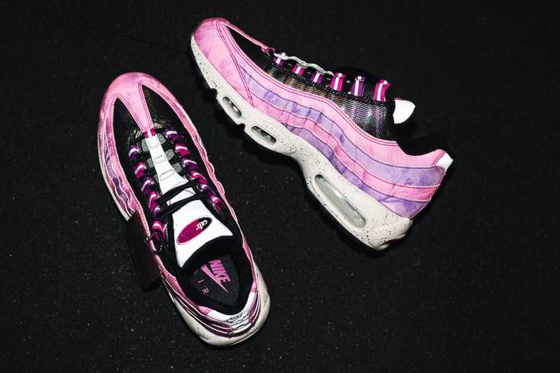 nike air max 95 swoosh hong kong 2020 celebration bauhinia sneakers footwear flowers fuchsia magenta wonder kid rex tso