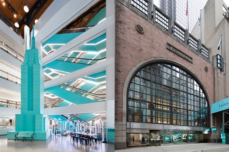 tiffany and co new york city flagship store next door jewelry high collections luxury brand retail blue