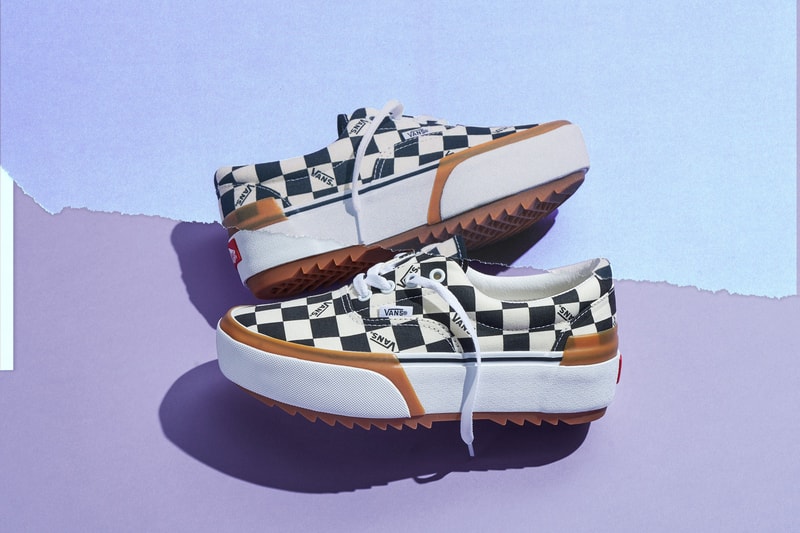 vans stacked pack collection era old skool sk8 hi slip on sneakers footwear checkerboard classic styles heritage