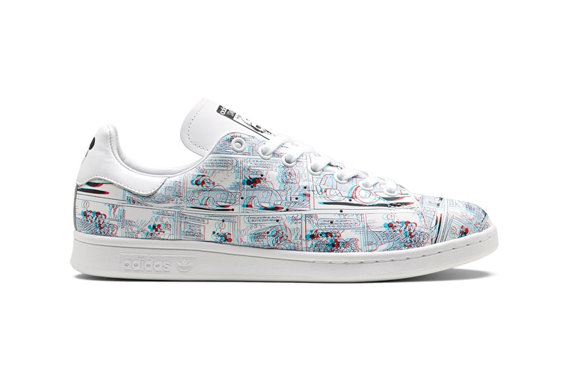 adidas originals chinese new year mickey mouse disney collaboration stan smith sneakers white 3d graphics shoes footwear sneakerhead