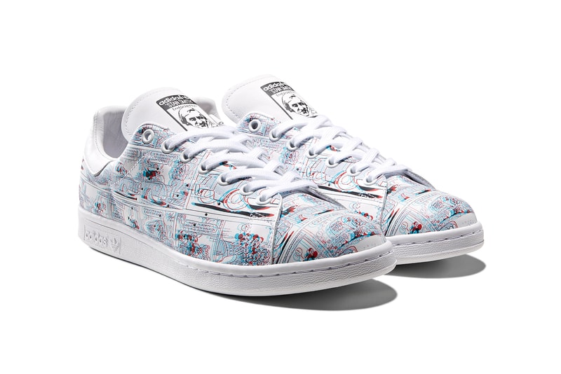 adidas originals chinese new year mickey mouse disney collaboration stan smith sneakers white 3d graphics shoes footwear sneakerhead