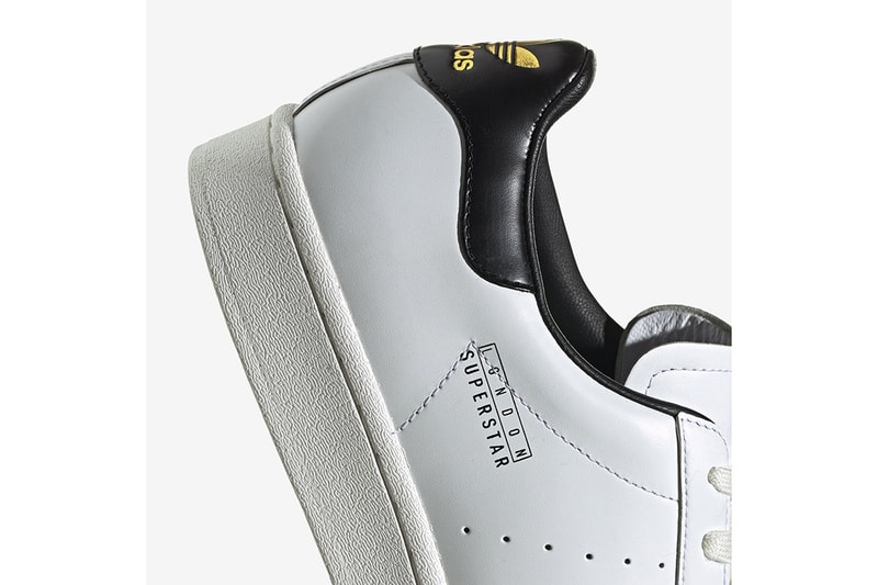 adidas Superstar Pure London Ftwr White Core Black Gold Metallic