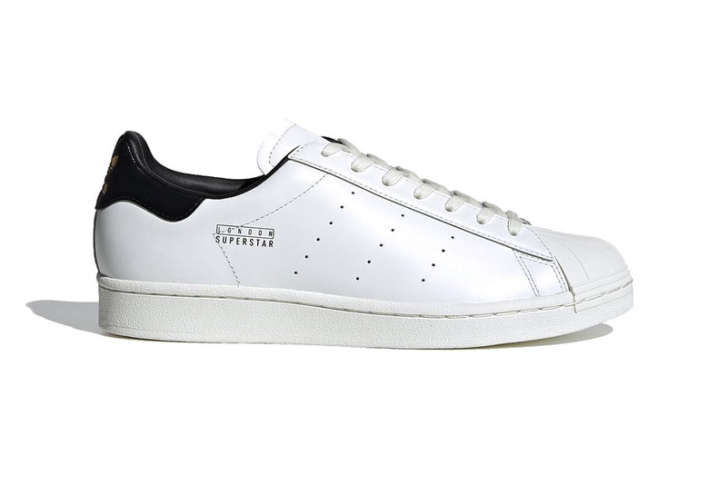 adidas Superstar Pure London Ftwr White Core Black Gold Metallic