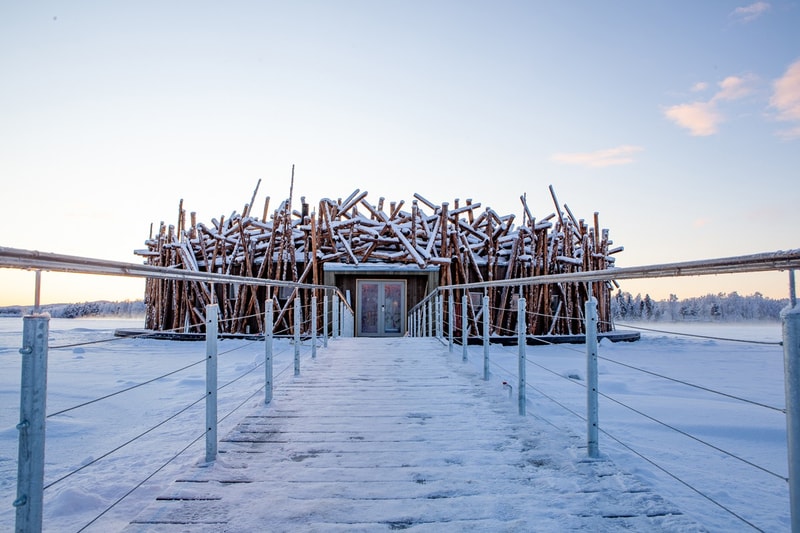 arctic bath hotel spa sweden swedish lapland ice nature environment cabin luxury wellness experience northern lights