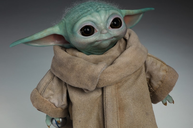 baby yoda official life size figure the mandalorian star wars