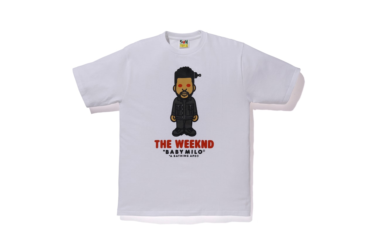 the weeknd a bathing ape xo bape hoodies t-shirts sweatpants collaboration