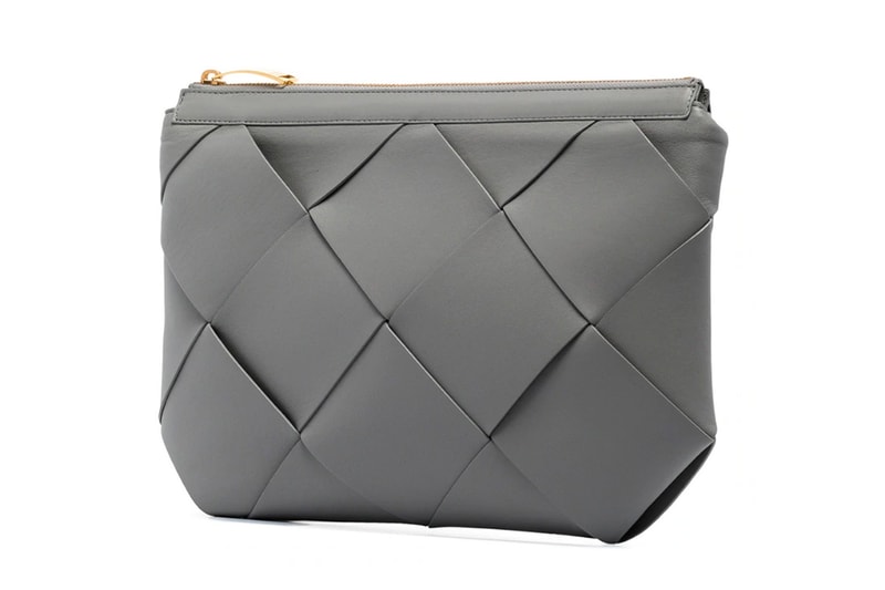 bottega veneta grey maxi intrecciato leather clutch bag pouch gold daniel lee jodie bag nero leather sandals italy winter browns fashion